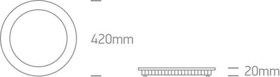 10140F/W WHITE LED 40W CW IP40 100-240V