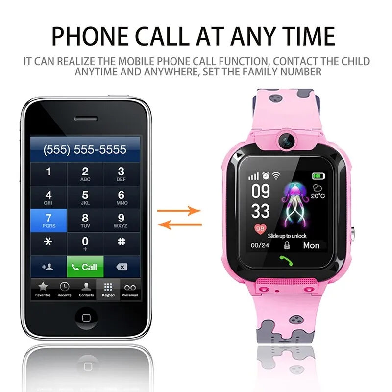 2019BANGWEI Smart watch LBS Kid Smart Watches Baby Watch for Children SOS Call Location Finder Locator Tracker Anti Lost Watches