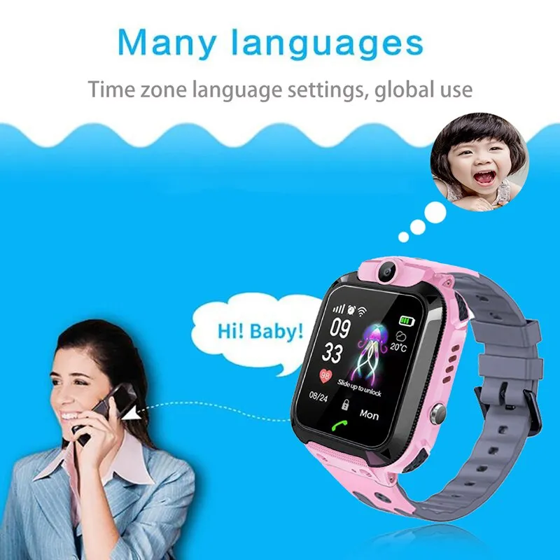 2019BANGWEI Smart watch LBS Kid Smart Watches Baby Watch for Children SOS Call Location Finder Locator Tracker Anti Lost Watches