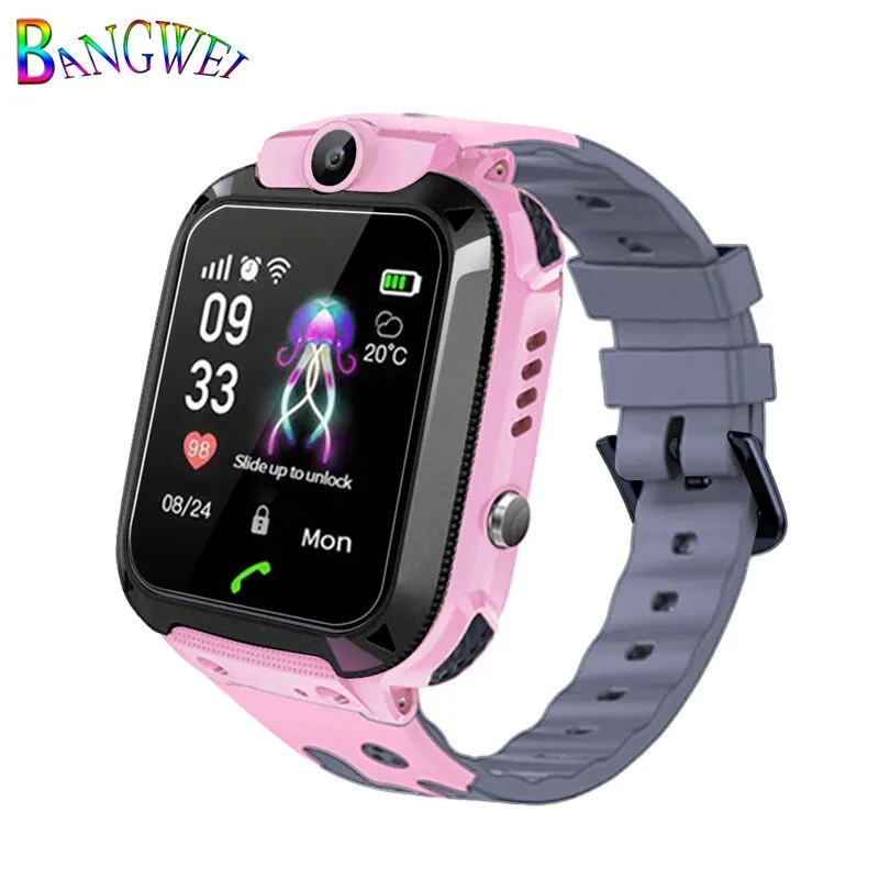 2019BANGWEI Smart watch LBS Kid Smart Watches Baby Watch for Children SOS Call Location Finder Locator Tracker Anti Lost Watches