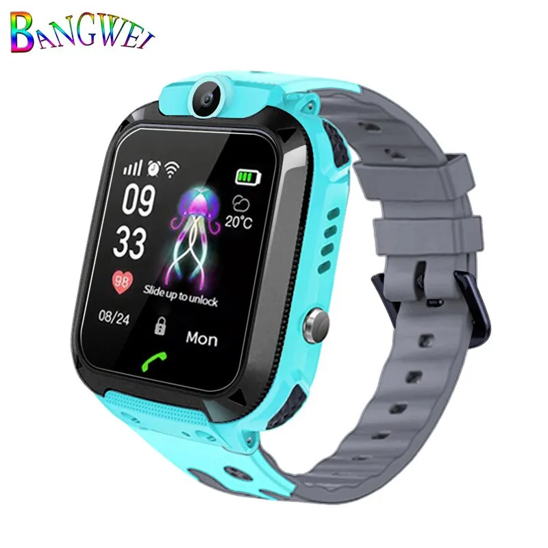 2019BANGWEI Smart watch LBS Kid Smart Watches Baby Watch for Children SOS Call Location Finder Locator Tracker Anti Lost Watches
