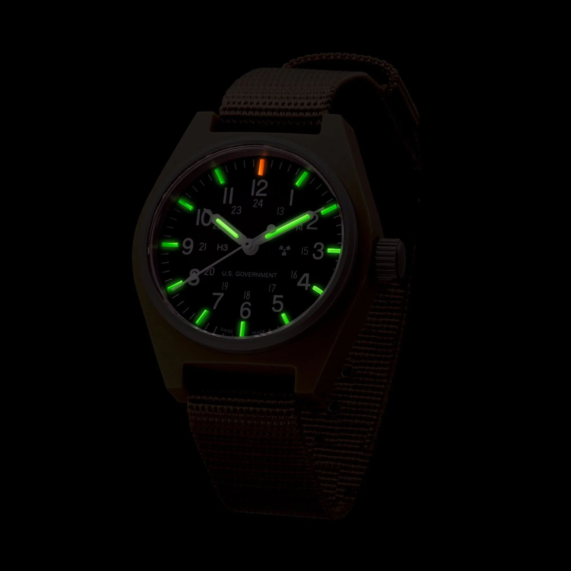 34mm Desert Tan General Purpose Quartz (GPQ)