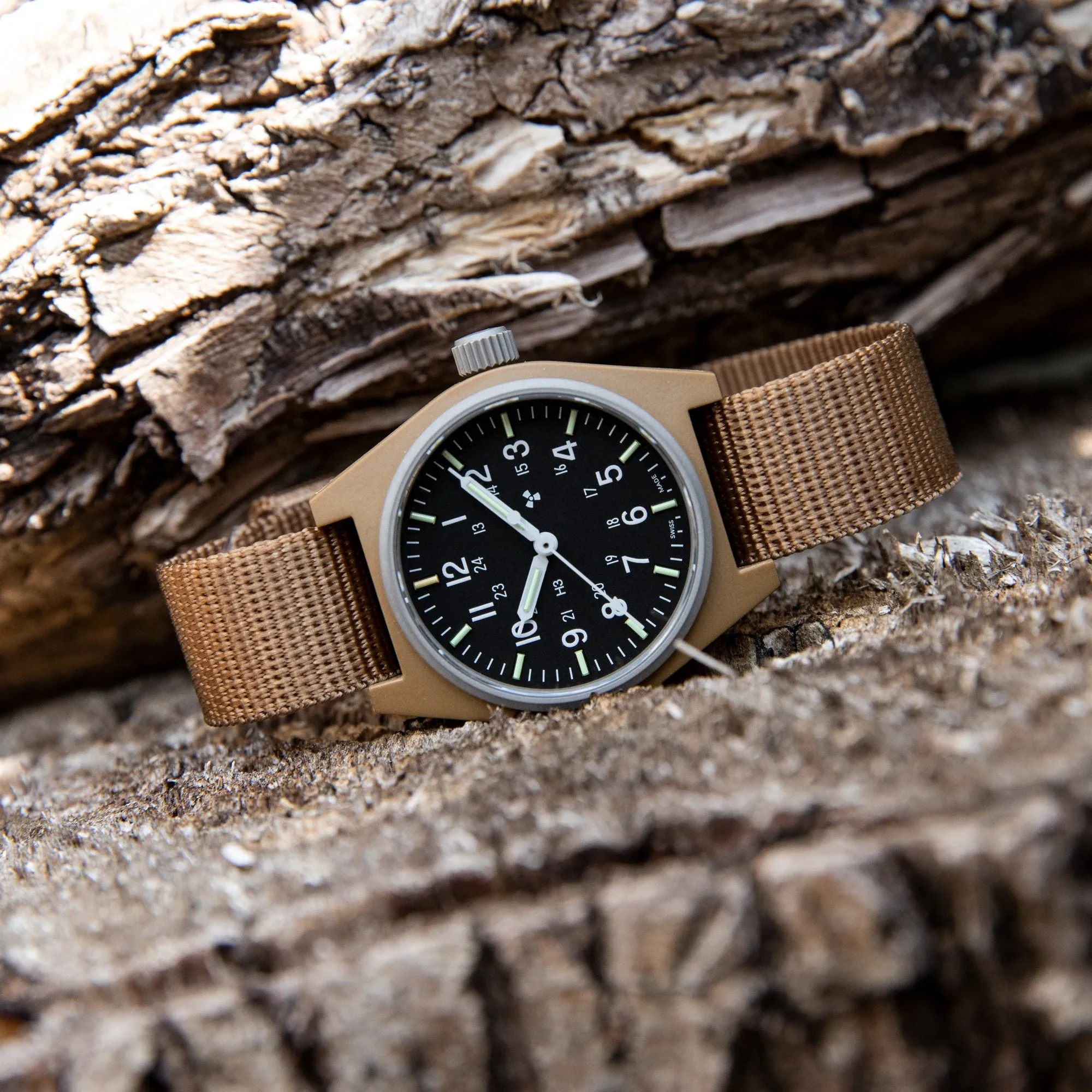 34mm Desert Tan General Purpose Quartz (GPQ)