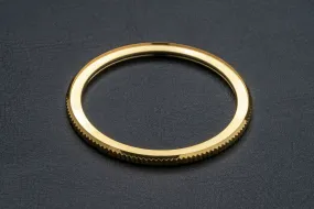 41.5mm Coin Edge thin profile Gold bezel - for DWC divers, Seiko SKX and 5KX/SRPD