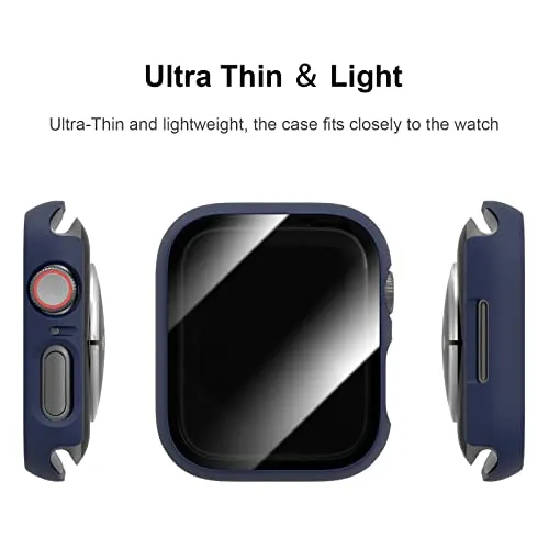 6 Pack Case with Tempered Glass Screen Protector for Apple Watch Series 3 Series 2 Series 1 38mm, JERXUN Ultra-Thin Scratch Resistant Full Protective Hard PC Bumper Cover for iWatch 38mm Accessories