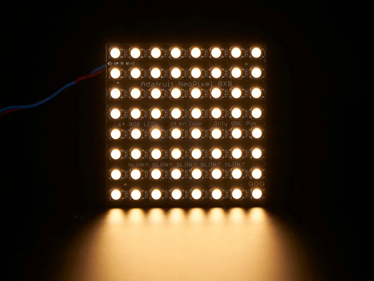 Adafruit NeoPixel NeoMatrix - 64 RGBW - Warm White