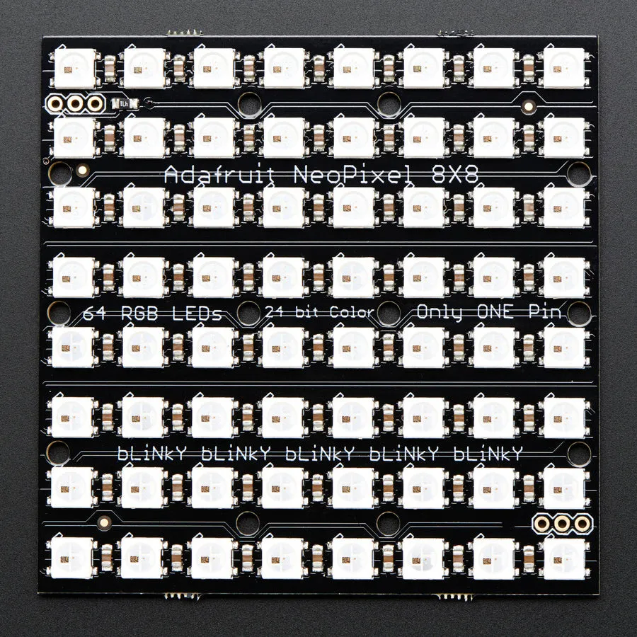 Adafruit NeoPixel NeoMatrix 8x8 - 64 RGB LED Pixel Matrix