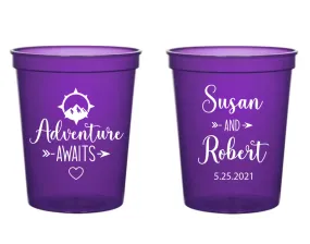 Adventure Awaits Wedding Stadium Cups (85)