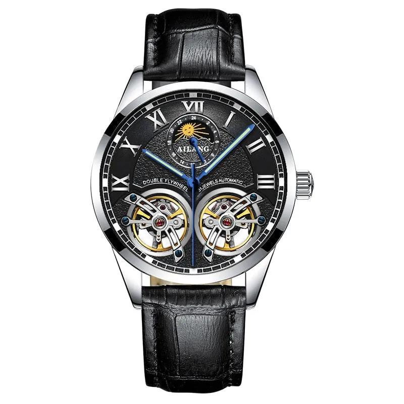 Ailang Original Design Double Flywheel Automatic Mechanical Watch