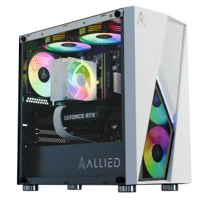 Allied Stinger RTX 4060 Ti | Ryzen 5 5500 Desktop Gaming PC (White)