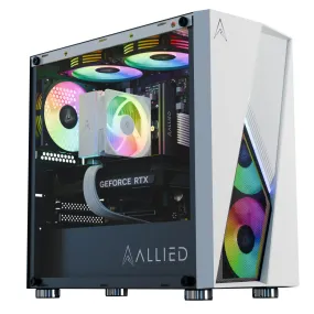 Allied Stinger RTX 4070 SUPER | Ryzen 5 7500F Desktop Gaming PC (White)