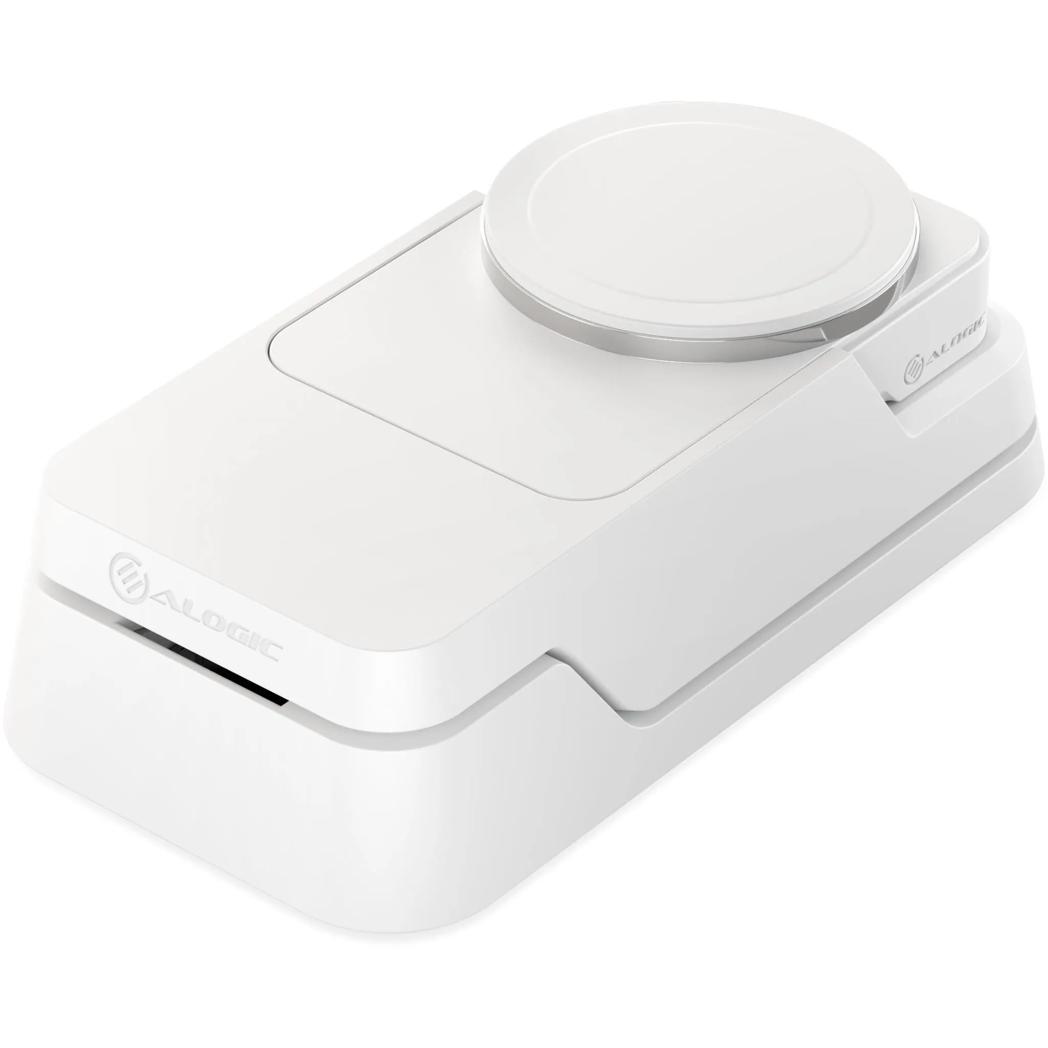 ALOGIC Matrix Fold 3-in-1 Travel Charger with 5K MagSafe Power Bank (White)