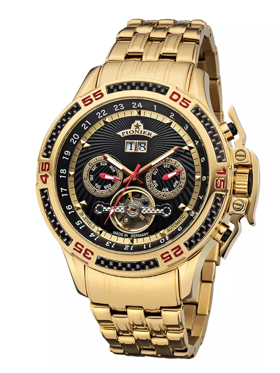 Amsterdam Pionier GM-515-9 | Gold | Made in Germany automatic watch