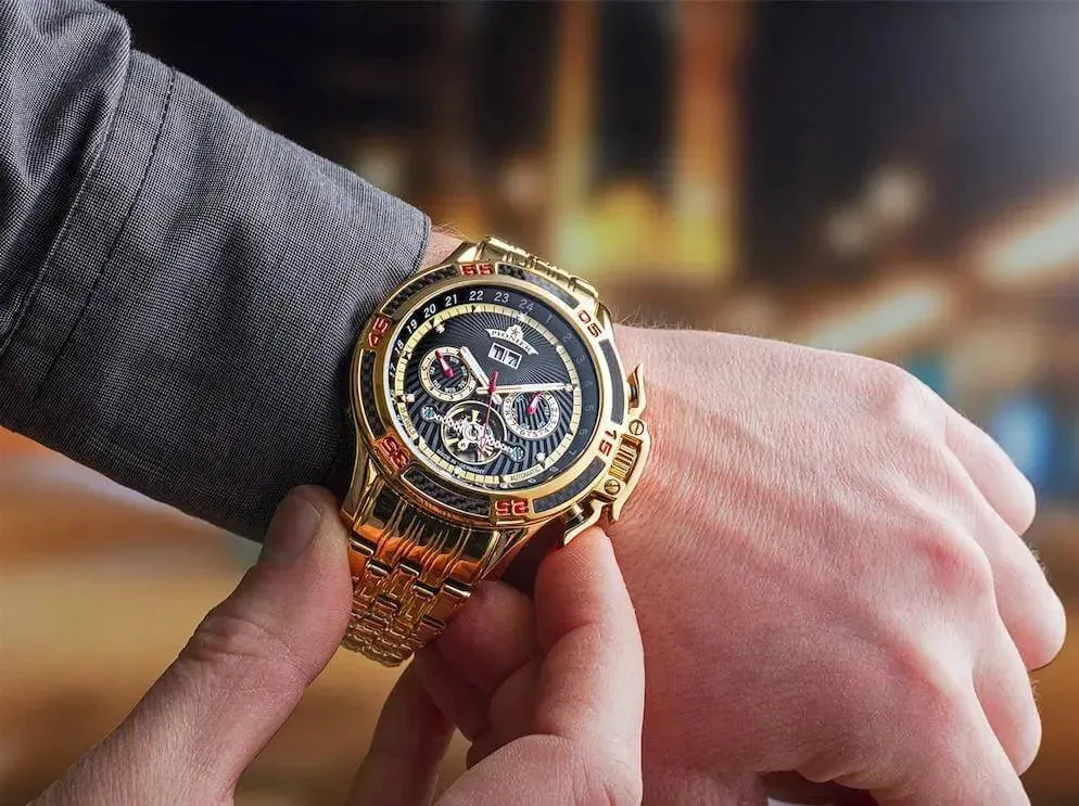 Amsterdam Pionier GM-515-9 | Gold | Made in Germany automatic watch