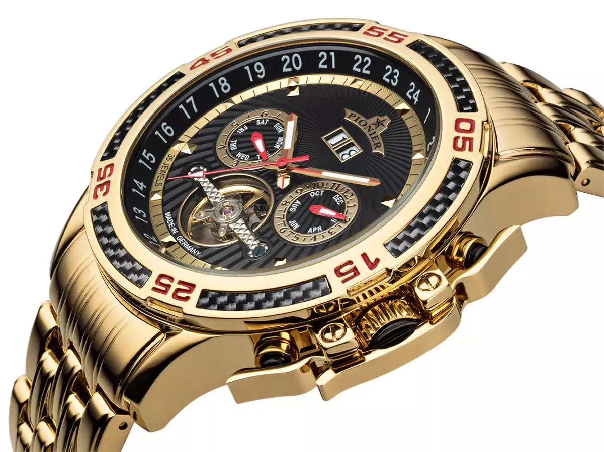 Amsterdam Pionier GM-515-9 | Gold | Made in Germany automatic watch