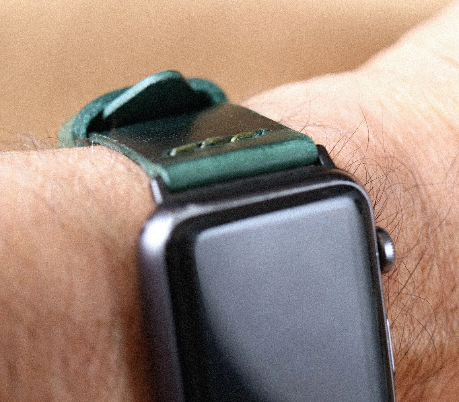 Apple Watch Leather Strap - Forest Green