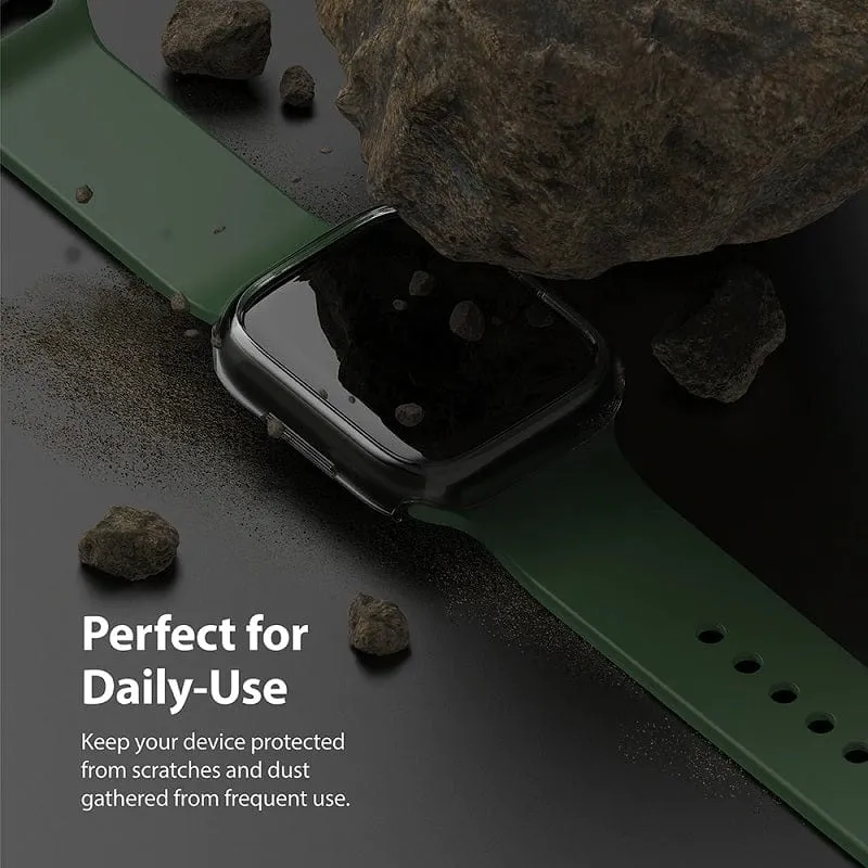 Apple Watch Series 9/8/7 (45mm) Slim Clear and Blue Case By Ringke