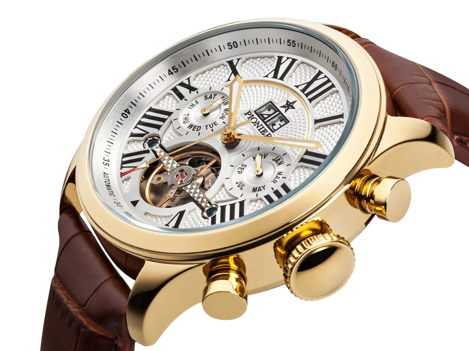 Automatic Havana P7001-2 | Gold | Pionier Germany