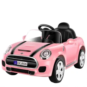 Baby Moo Mini Cooper Electric Ride-On Car for Kids | Rechargeable 12V Battery | Remote Control | USB MP3 Player | Ages 1-5 - Pink