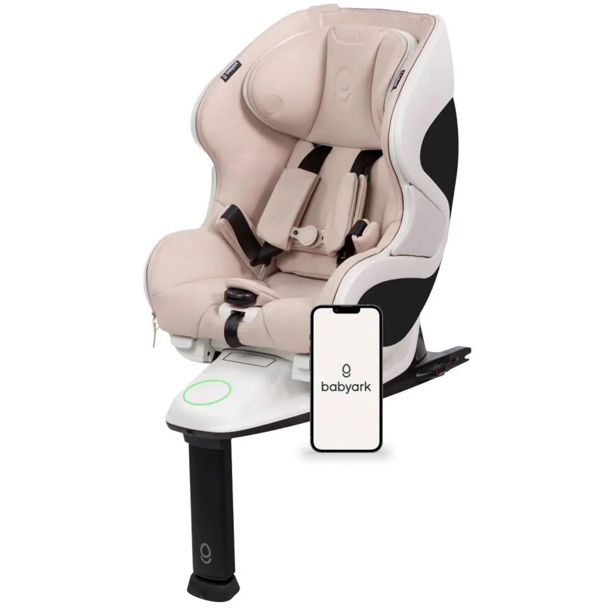 Babyark Convertible Car Seat, Smart - Eggshell White / Moonlight