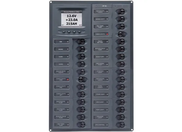 BEP 12V DC Circuit Breaker 28 Way Millenium - Vertical