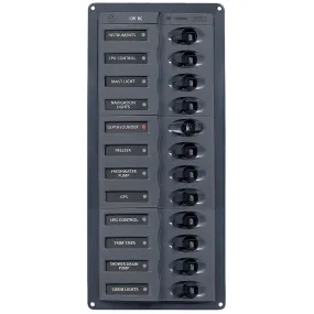 BEP 902NMV 12 Way DC Circuit Breaker Panel Vertical
