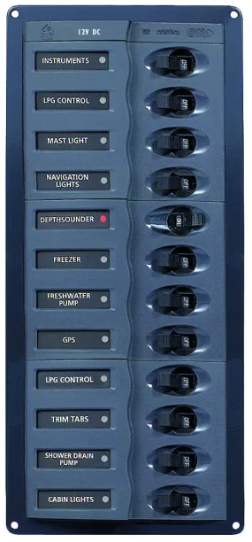 BEP 'CONTOUR' CIRCUIT BREAKER 12 CIRCUIT 127 x 285mm