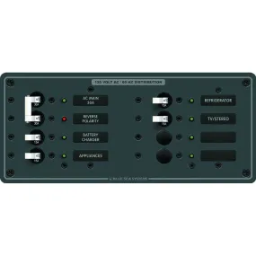 Blue Sea 8412 AC Main   6 Positions - White