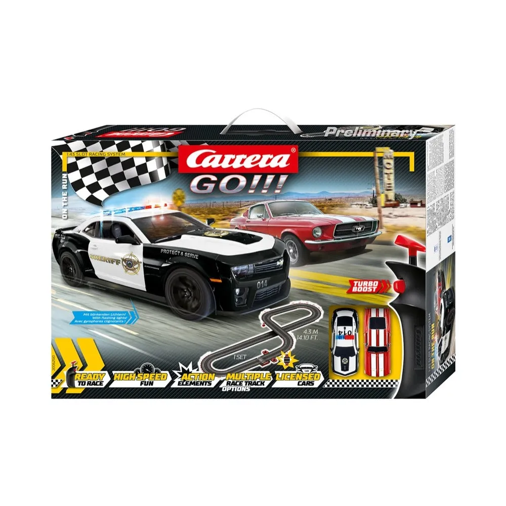 Carrera 62510 Go!!! On the Run Slot Car Set*