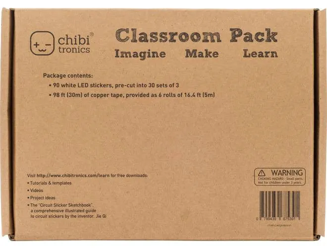 Classroom Pack of White LED Stickers