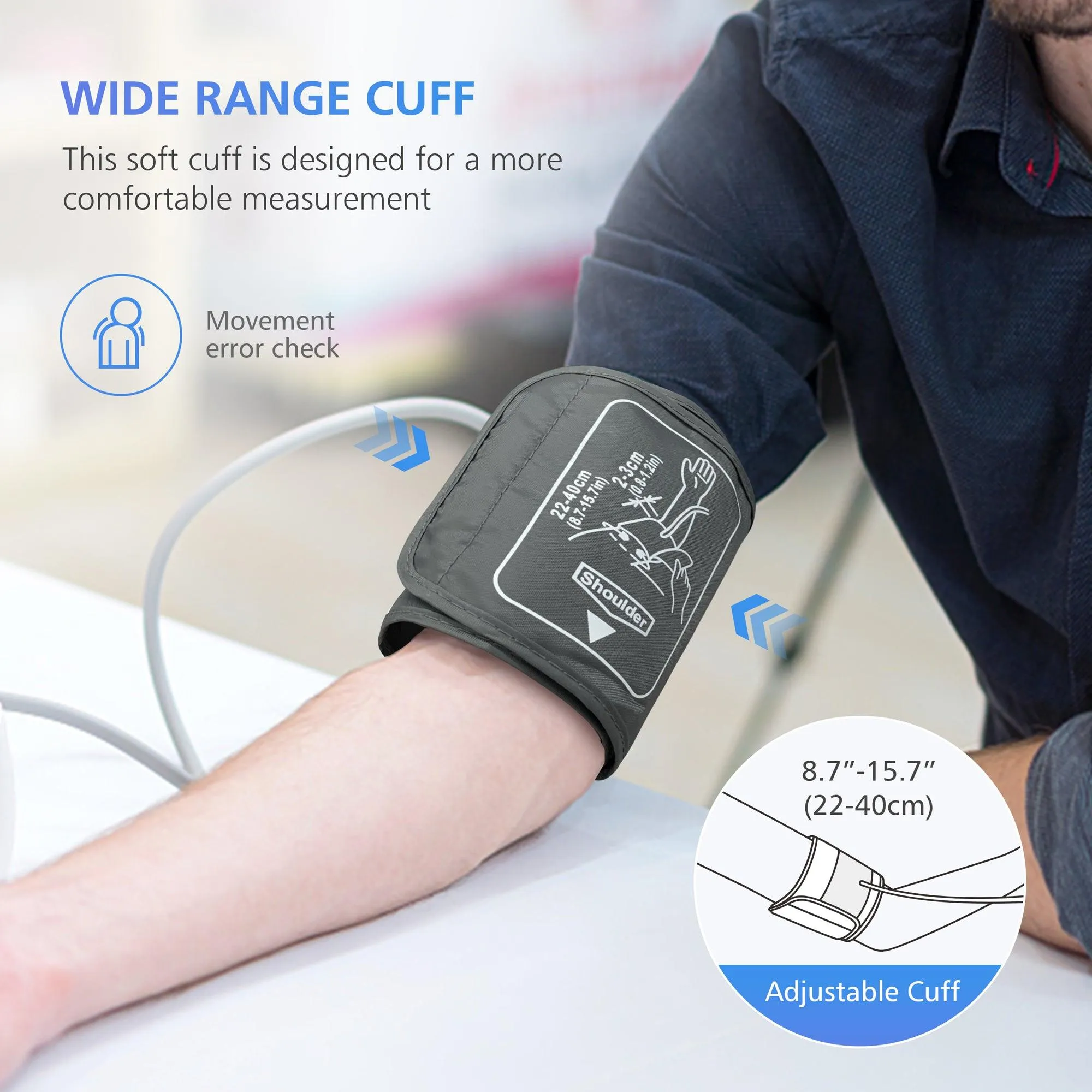 Comfier Arm Blood Pressure Monitor & Blood Pressure Cuff Machine - B15S