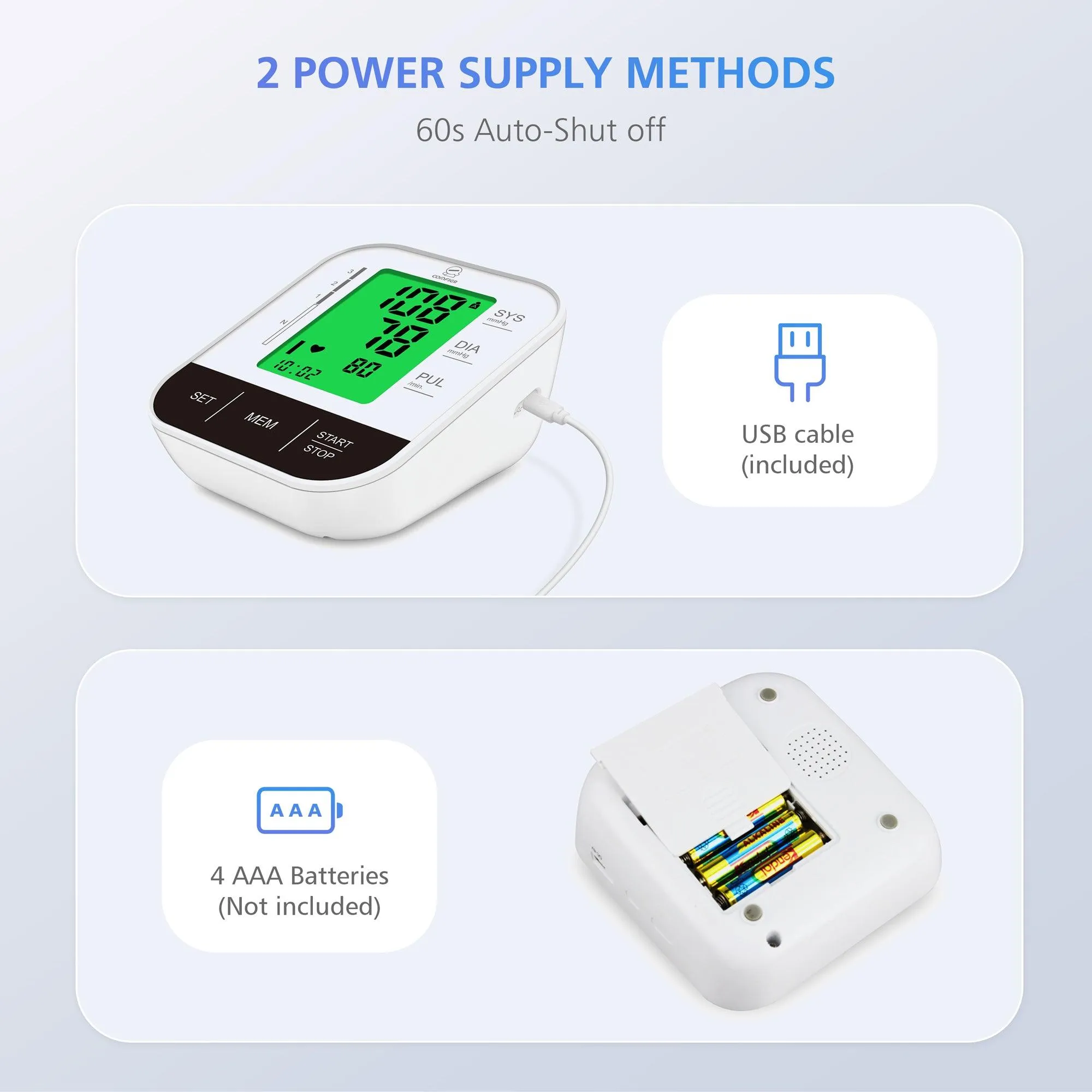 Comfier Arm Blood Pressure Monitor & Blood Pressure Cuff Machine - B15S