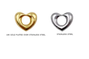 CS1014  Stainless Stee Heart Charm  Pendant