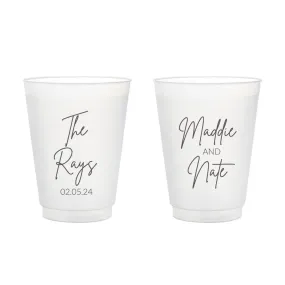 Custom Plastic Cups Wedding Favors (386)