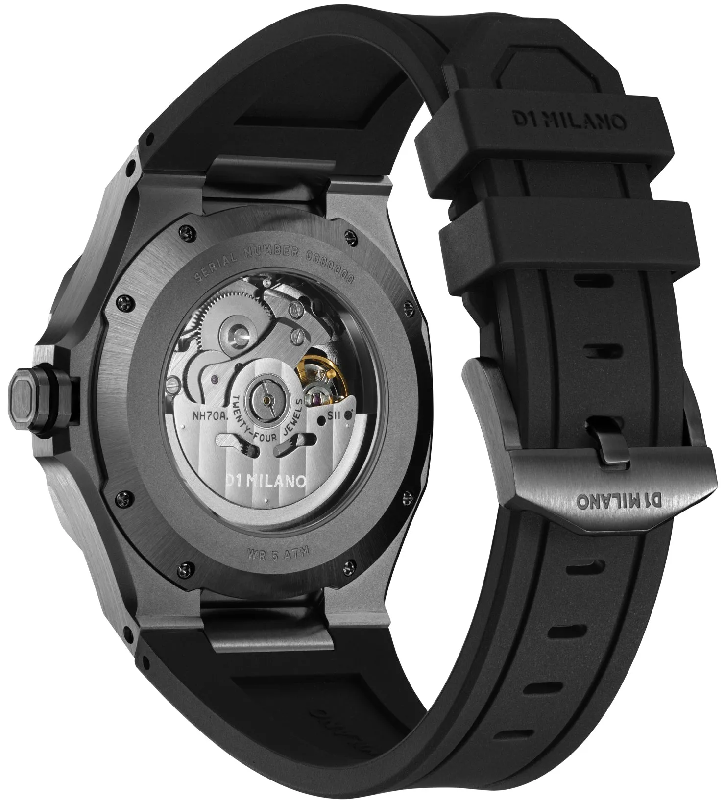 D1M Watch Skeleton Gun Metal
