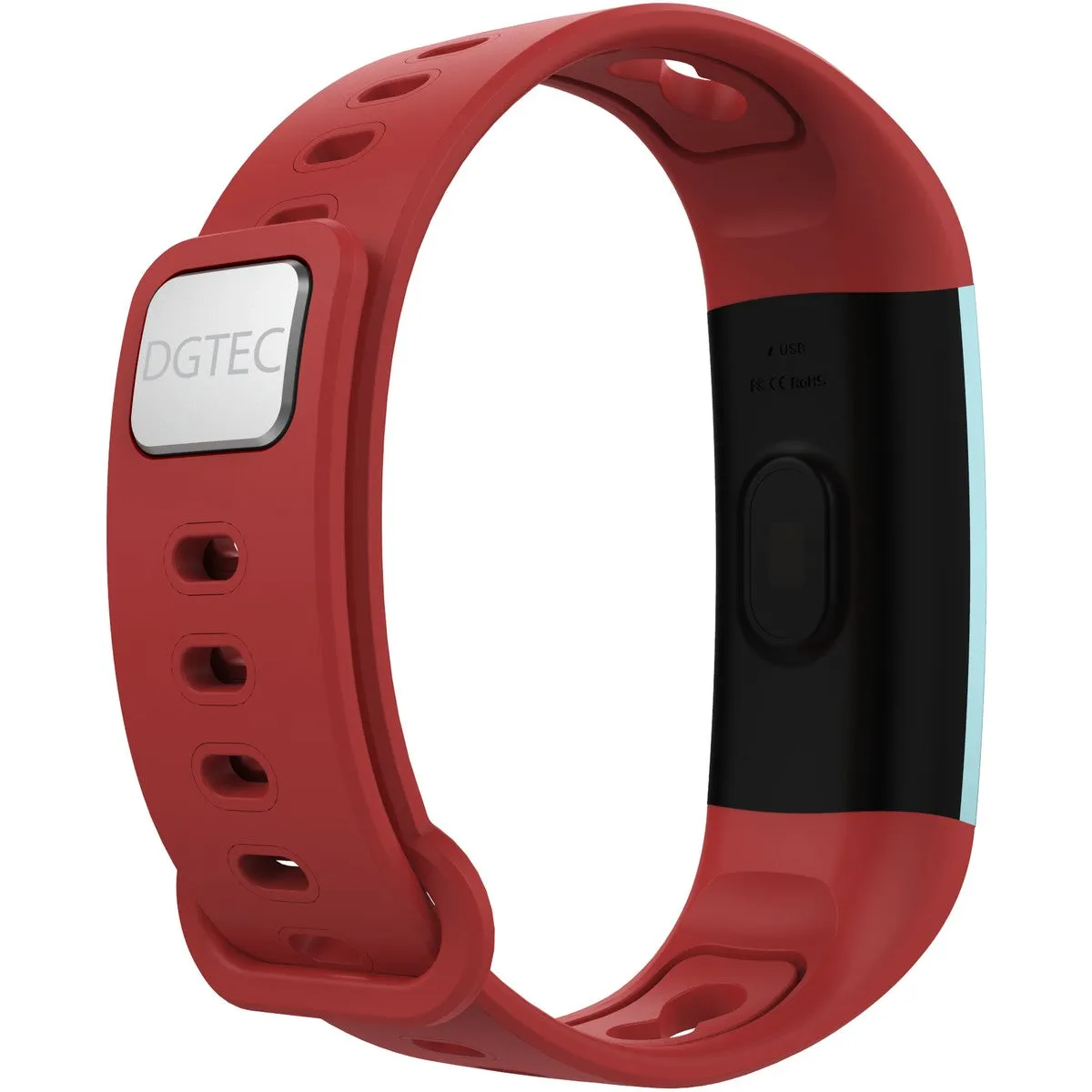 DGTEC Bluetooth Smart Band - Black / Red