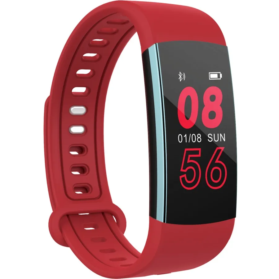 DGTEC Bluetooth Smart Band - Black / Red