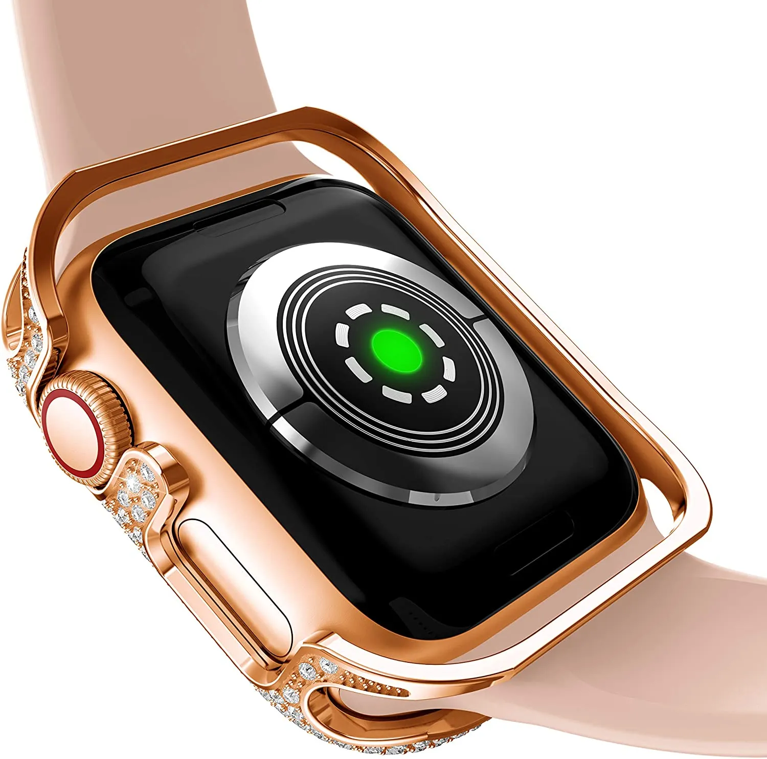 Diamond Cover For Apple Watch Case Luxury Bling Alloy Series 6 5 4