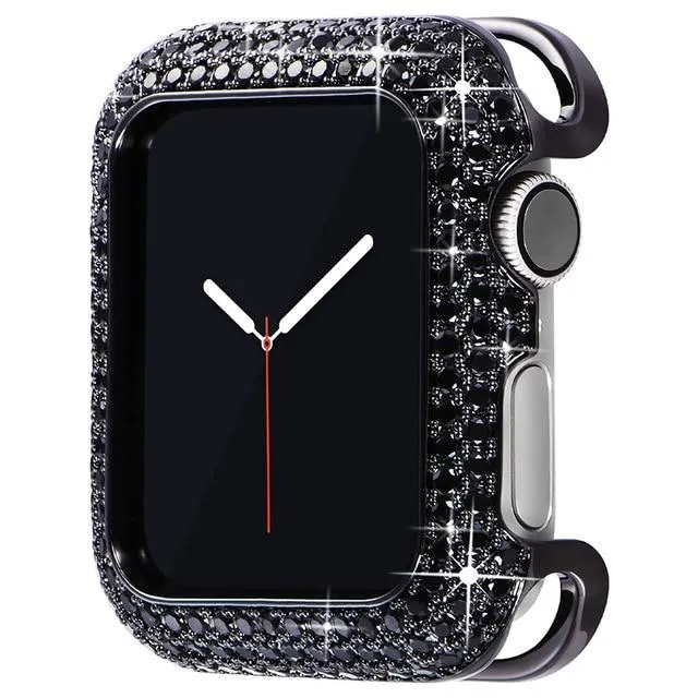Diamond Cover For Apple Watch Case Luxury Bling Alloy Series 6 5 4