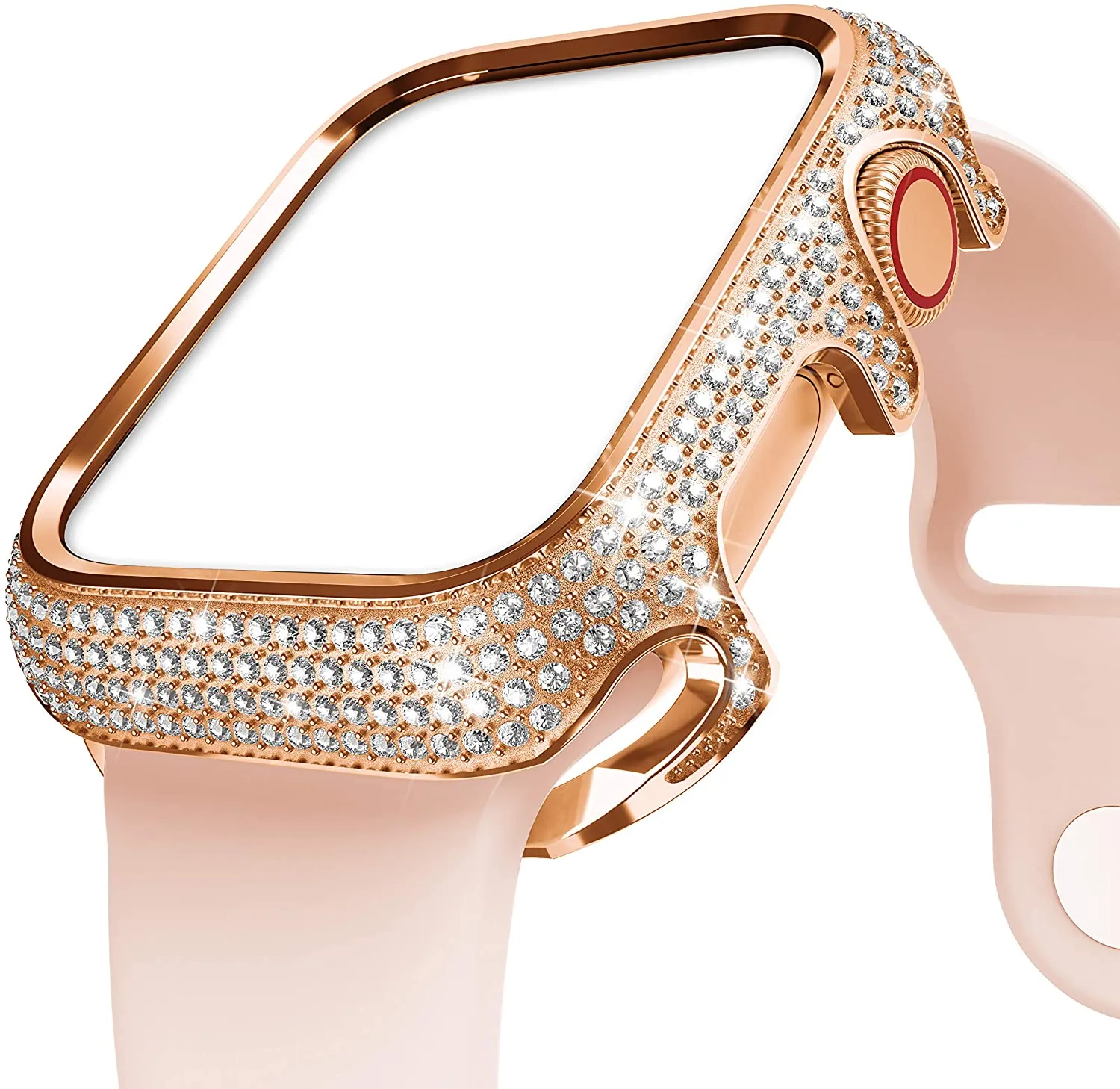 Diamond Cover For Apple Watch Case Luxury Bling Alloy Series 6 5 4