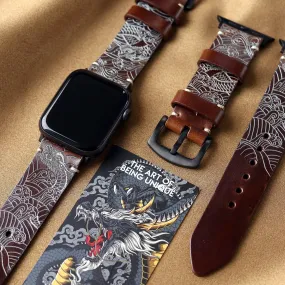 Dragon - Apple Watch Leather Band - Antique Brown | Preorder End of October
