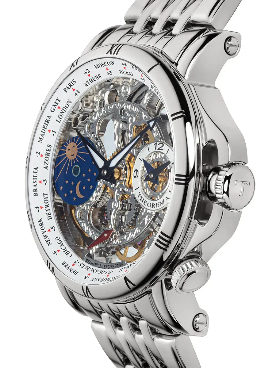 Dual-Time Sao Paulo GM-103-6 | Silver | Theorema, Germany