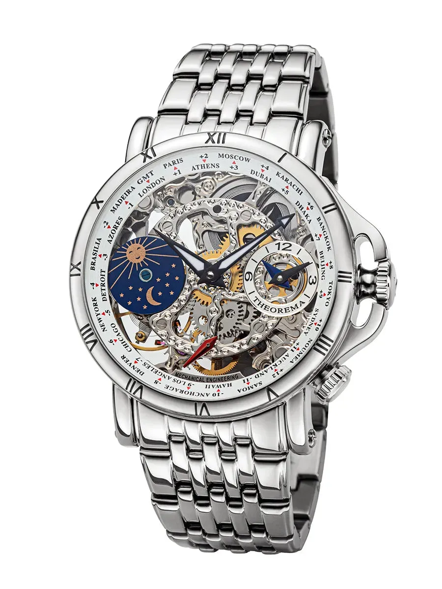 Dual-Time Sao Paulo GM-103-6 | Silver | Theorema, Germany