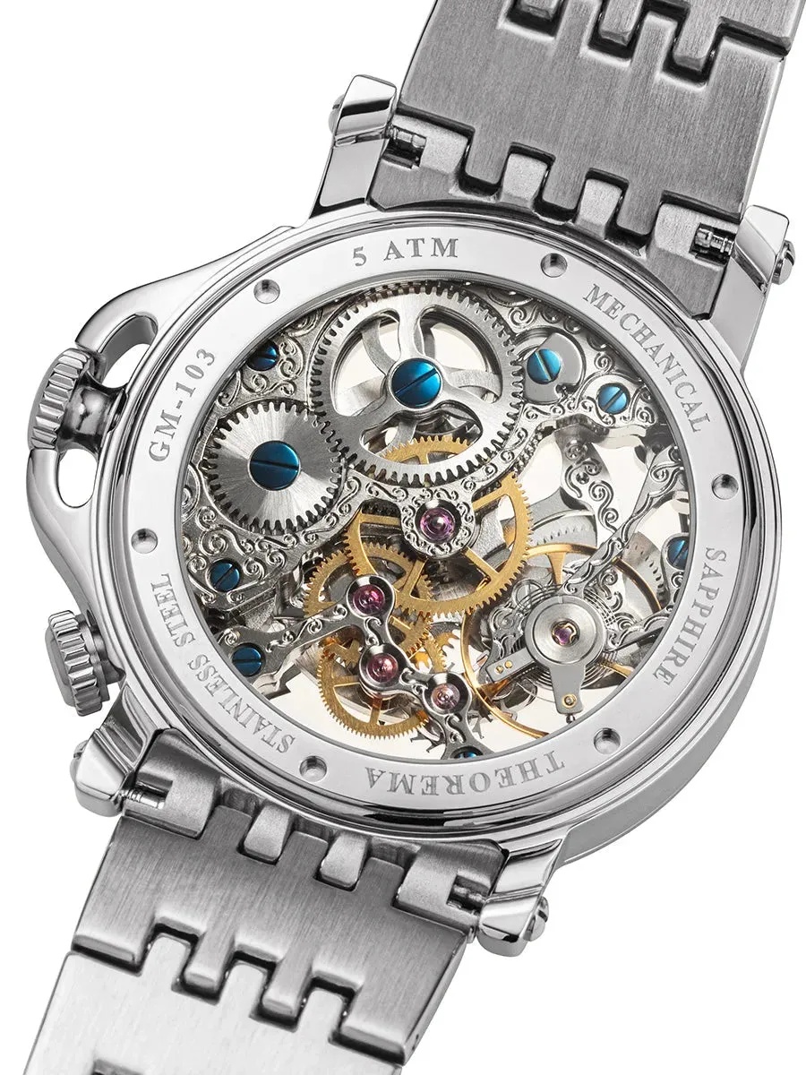 Dual-Time Sao Paulo GM-103-7 | Silver | Theorema, Germany