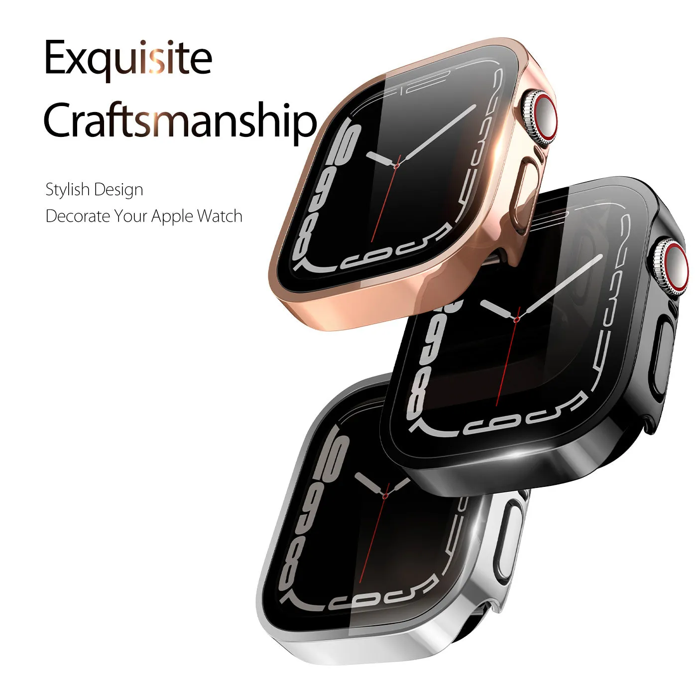 DUX DUCIS Hamo Hard PC Case for Apple Watch Series 7-41MM - Rose Gold