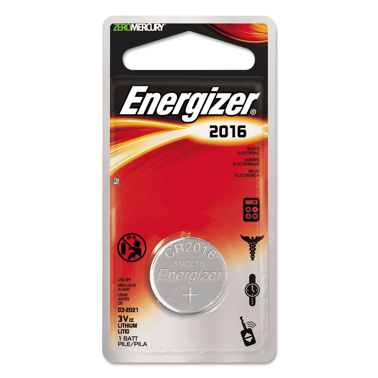 Energizer Lithium 2016 Battery