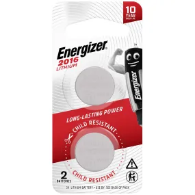 Energizer Lithium 2016 Coin Battery (2pk)