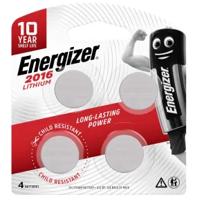Energizer Lithium 2016 Coin Battery (4pk)