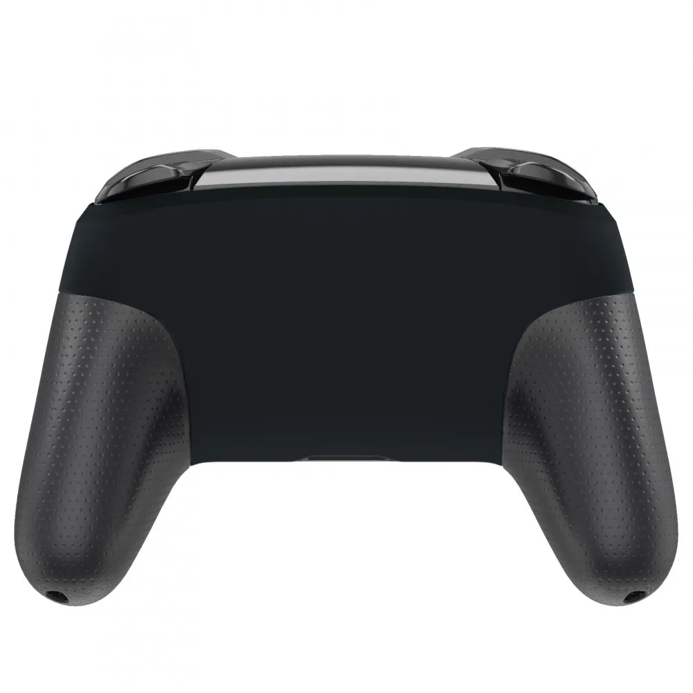 eXtremeRate Black Faceplate and Backplate for Nintendo Switch Pro Controller, Soft Touch DIY Replacement Shell Housing Case for Nintendo Switch Pro - Controller NOT Included - MRP315