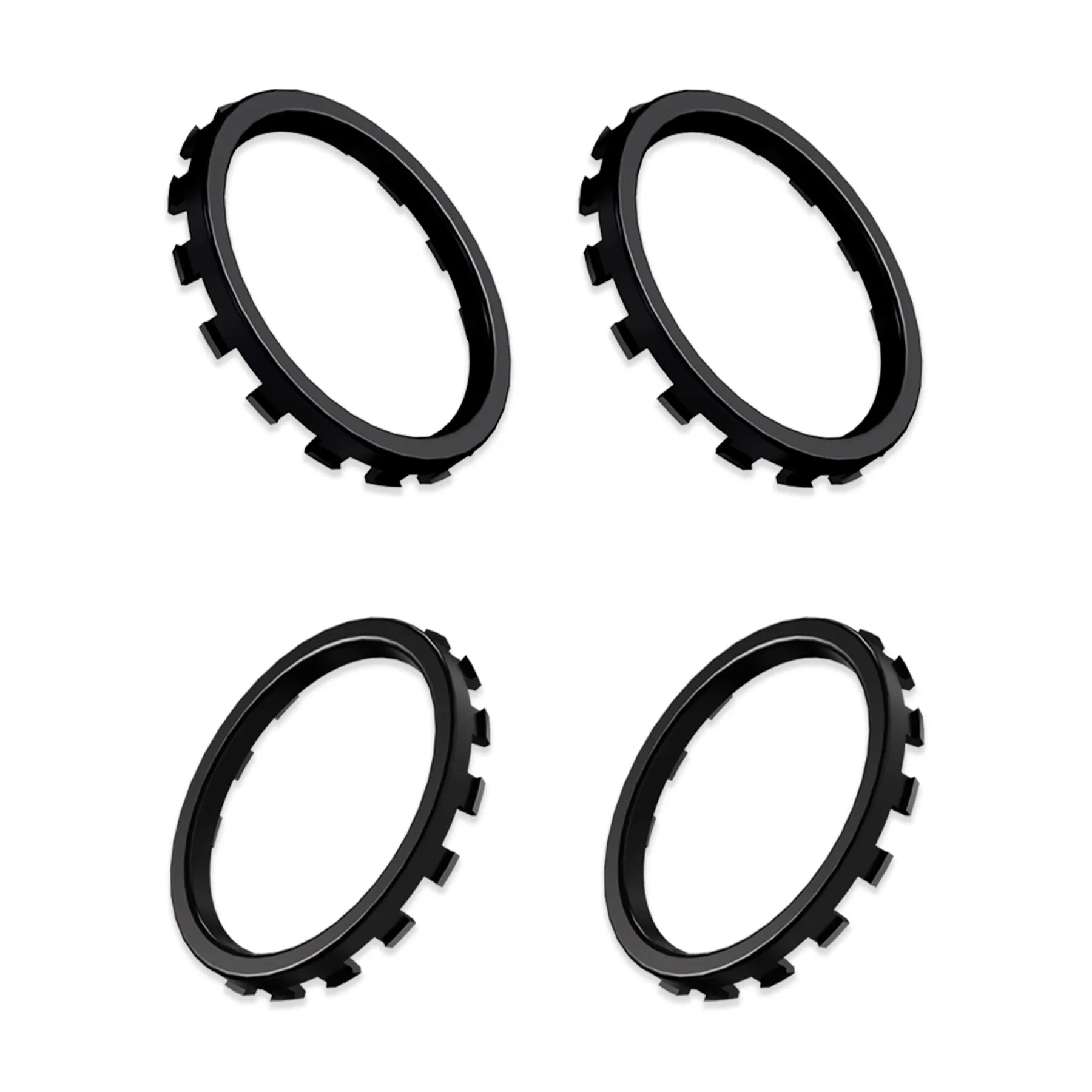 eXtremeRate Custom Accent Rings for Xbox Elite Series 2 Core & for Elite Series 2 & for Xbox One Elite Controller, Compatible with eXtremeRate ASR Version Shell for Xbox Series X/S Controller - Black - XOJ13008GC